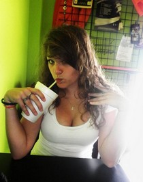 Dissolute young girl