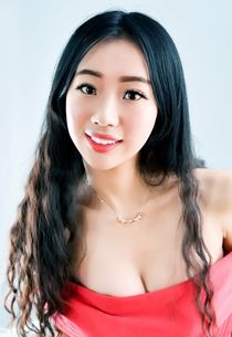 Young teen girl showing